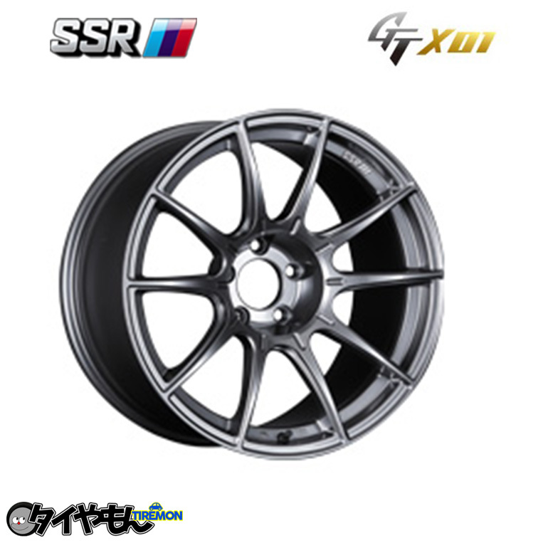 SSR GTX01 19インチ 5H120 9.5J +38 4本セット ホイール ダークシルバー BMW 3シリーズ F30 E90_画像1