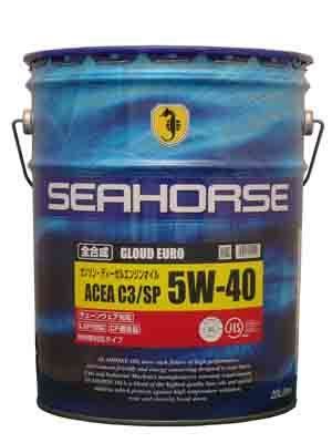 全国送料無料　SEAHORSE　シーホース　グラウドユーロ　５Ｗ－４０　SP/C3　全合成　20L （水）_画像1