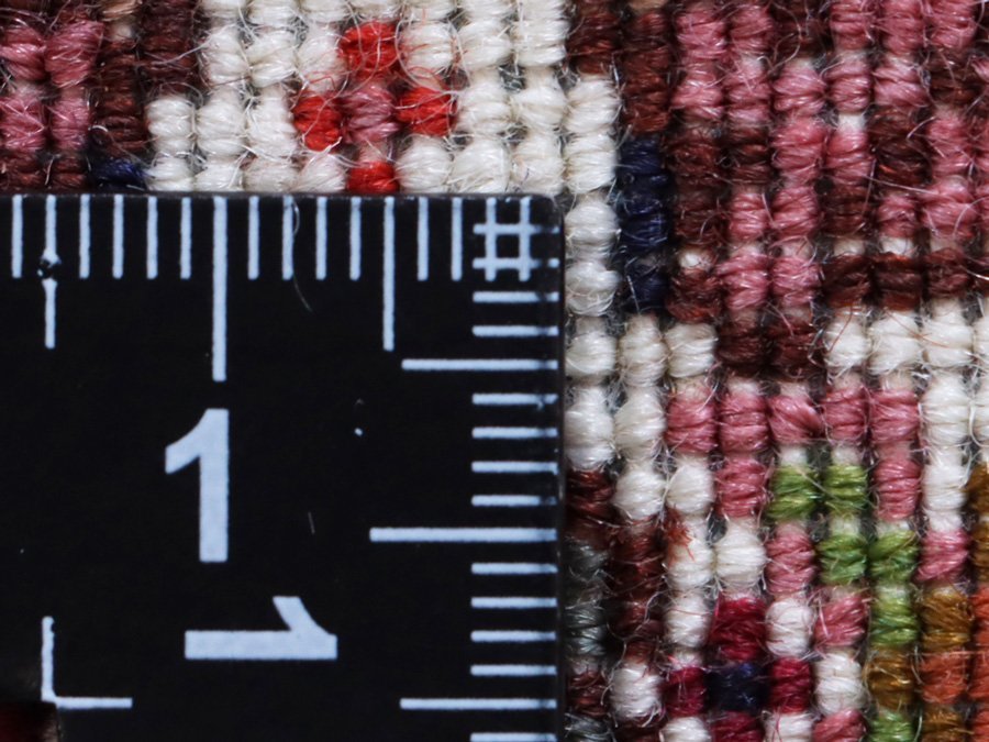 魁◆本物保証 高級ペルシャ絨毯 イラン タブリーズ産 ウール100% 手織り マヒ柄 上手作品 208×153㎝ 未使用保管品_画像10