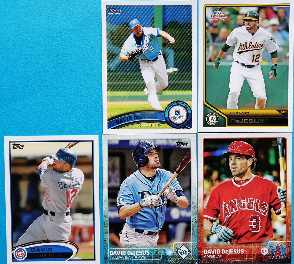 9枚セットDavid DeJesus KCR OAK Auto 225枚限定含む 直筆サイン四枚む 九枚セット Autographs Just Minors Topps Flair Upper deck_画像8