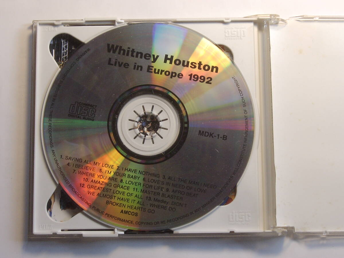 ♪ 希少！中古ＣＤ LIVE WORLD WHITNEY HOUSTON ホイットニー・ヒューストン ライヴ ライブ■型番:MDK-1 2枚組 ♪の画像7