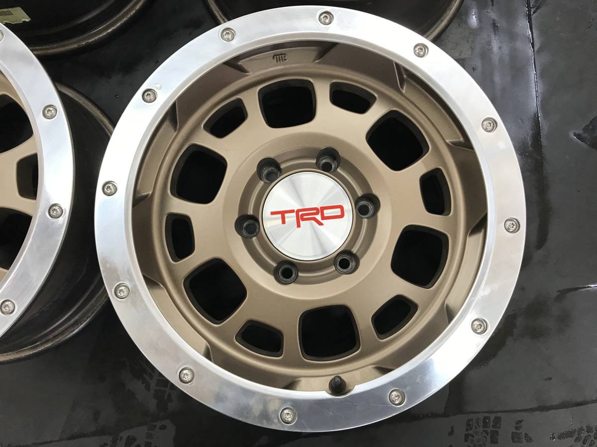 ★☆希少美品!!USトヨタ TRD 純正 ホイール 16インチ 16X7.5J +10　6H 139.7 4本セット! FJクルーザー ハイラックス 引取り大歓迎!! HB7_画像3