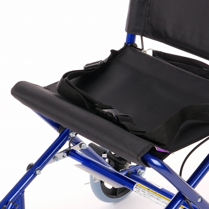 車椅子 車いす 車イス 軽量 コンパクト 介助式 簡易型 カットビー ブルー E101-AB カドクラ Mサイズ_画像7