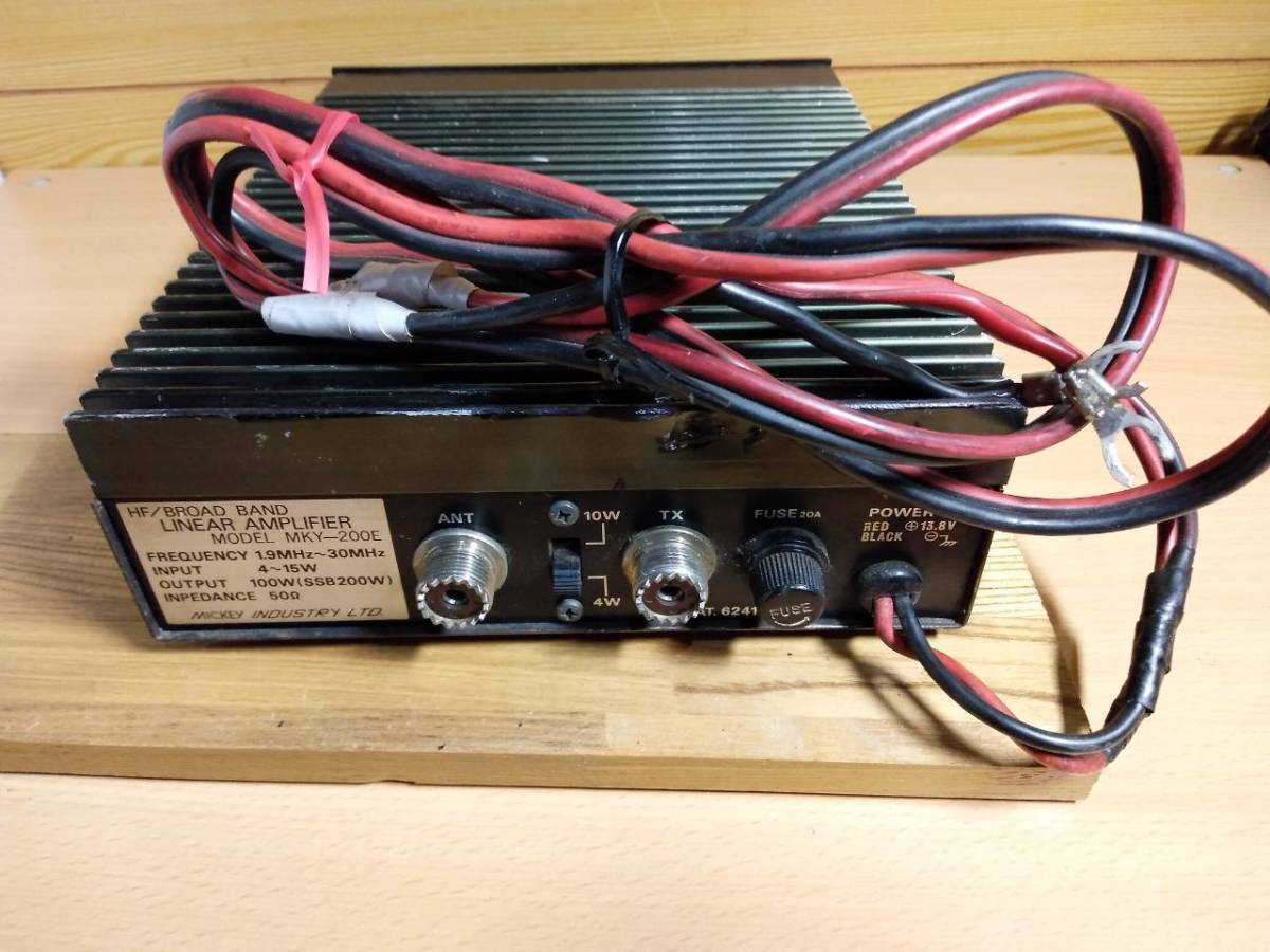 CB transceiver MKY-200E linear amplifier HF obi (1.9~29MHz SSB correspondence ) operation goods amateur radio Mike nasa