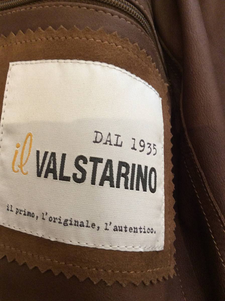 訳アリ 新品 送料無料イタリア製 VALSTARINO ヴァルスタリーノ ヤギ革スエードジャケット 48 茶ブラウンサンドキャメルVALSTARブルゾン上着_画像8