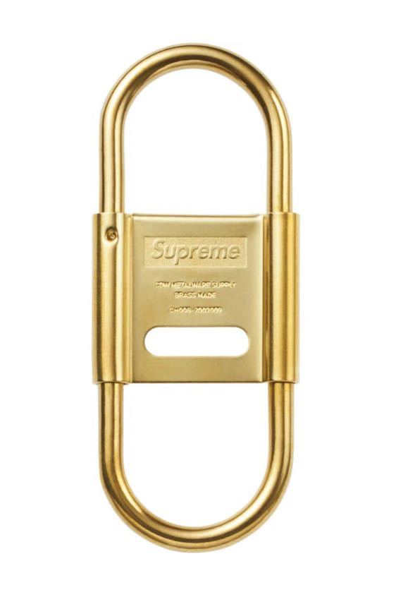 新品　SUPREME Carabiner GOLD Brass シュプリームカラビナ2024ss