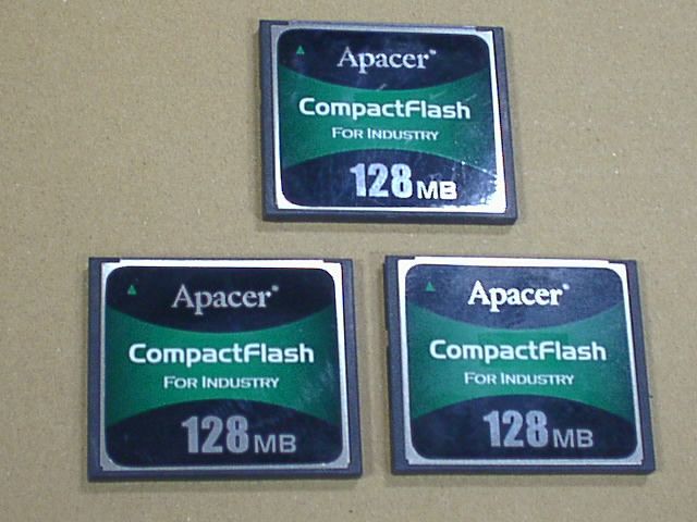 [H10]Apacer コンパクトフラッシュ 128MB（3枚）_画像1