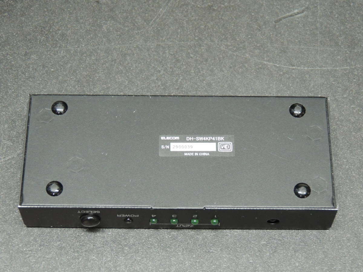 エレコム HDMI切替器 4K 4入力1出力 DH-SW4KP41BK 管理:W-22_画像3