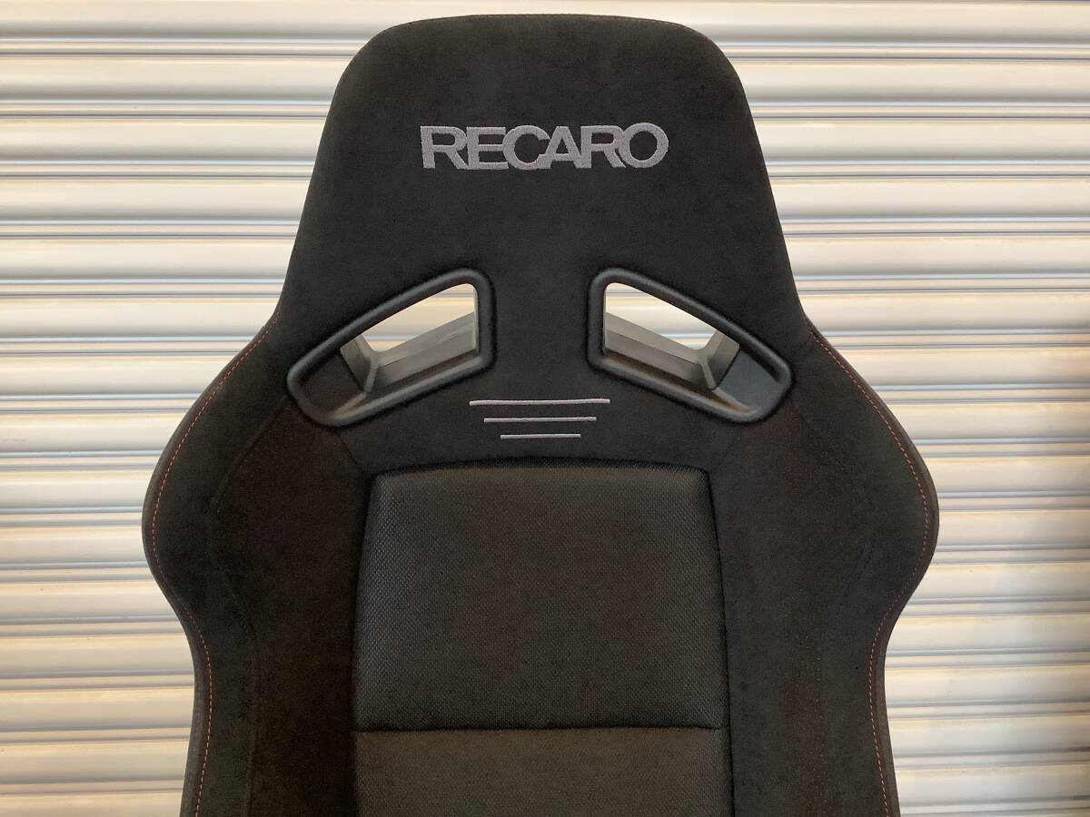 RECARO レカロ SR-7F ASM LIMITED セミバケ セミバケット シート 赤ステッチ シートヒーターの画像5