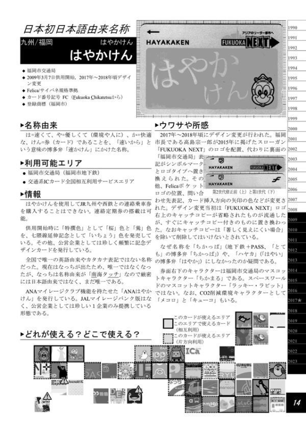 「交通系ICカードの本 2」Studio JamPack 同人誌 鉄道 解説本 資料 B5 36pの画像2