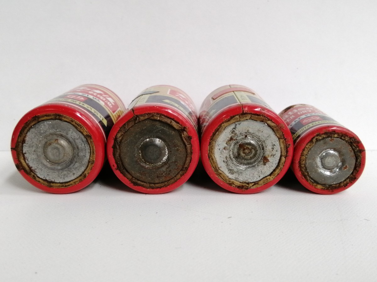 ナショナル ハイパー乾電池 まとめて 4個 電池 昭和 レトロ 松下電器産業株式会社 ジャンク 古い_画像6