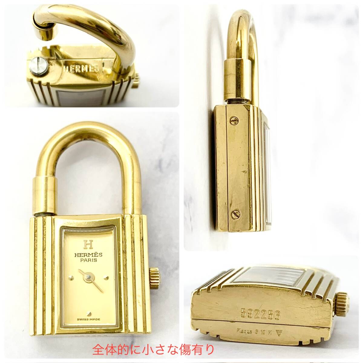 正規品 HERMES エルメス ケリーウォッチ 金文字盤 エルメス 正規品 HERMES エルメス ケリーウォッチ 金文字盤 エルメス