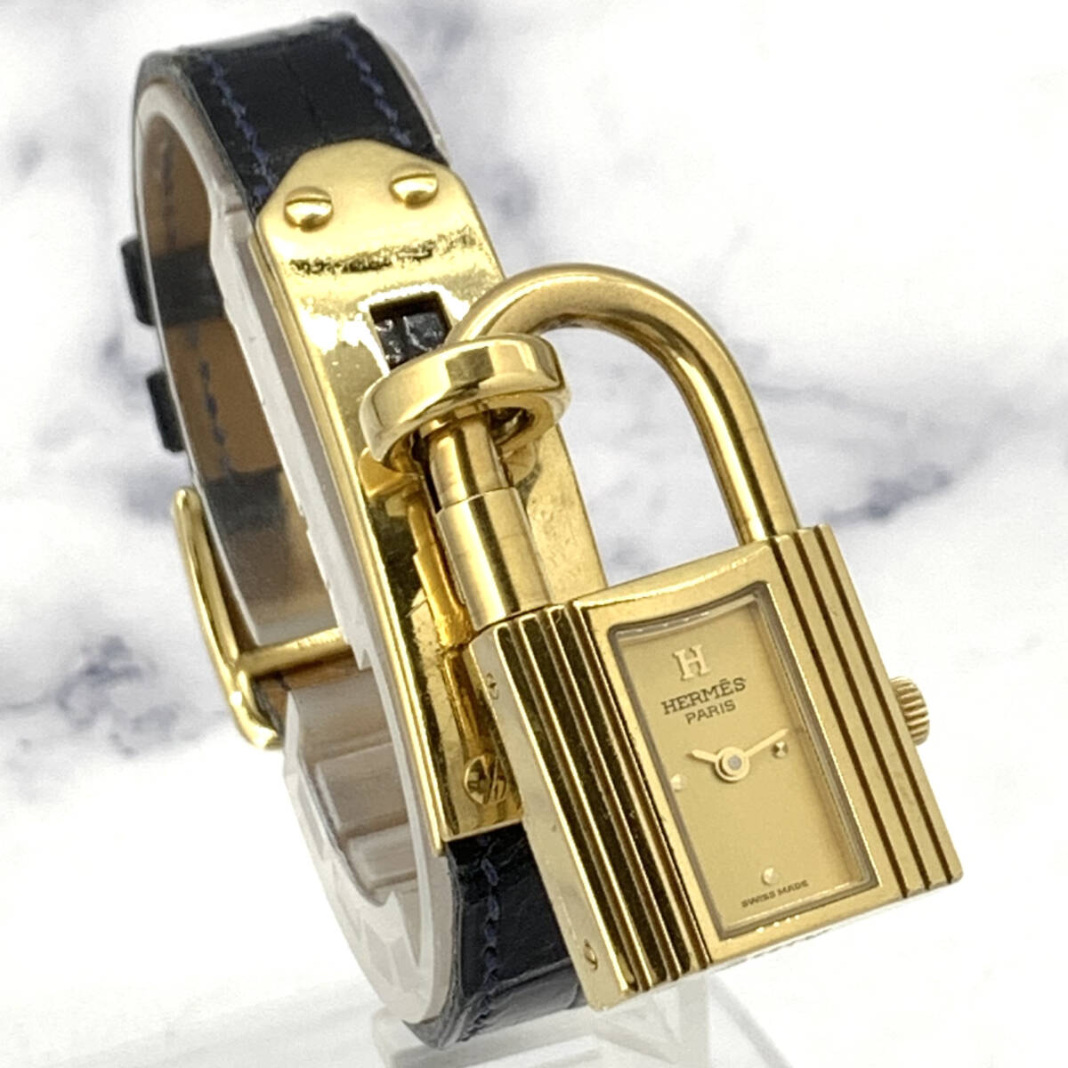 正規品 HERMES エルメス ケリーウォッチ 金文字盤 エルメス 正規品 HERMES エルメス ケリーウォッチ 金文字盤 エルメス