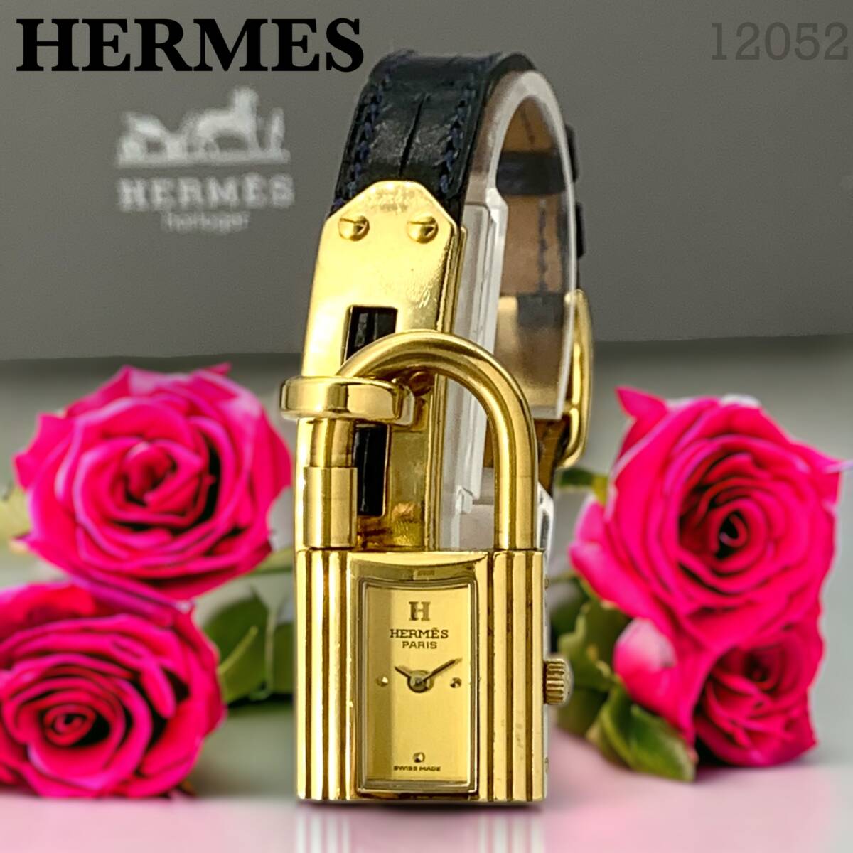 正規品 HERMES エルメス ケリーウォッチ 金文字盤 エルメス 正規品 HERMES エルメス ケリーウォッチ 金文字盤 エルメス