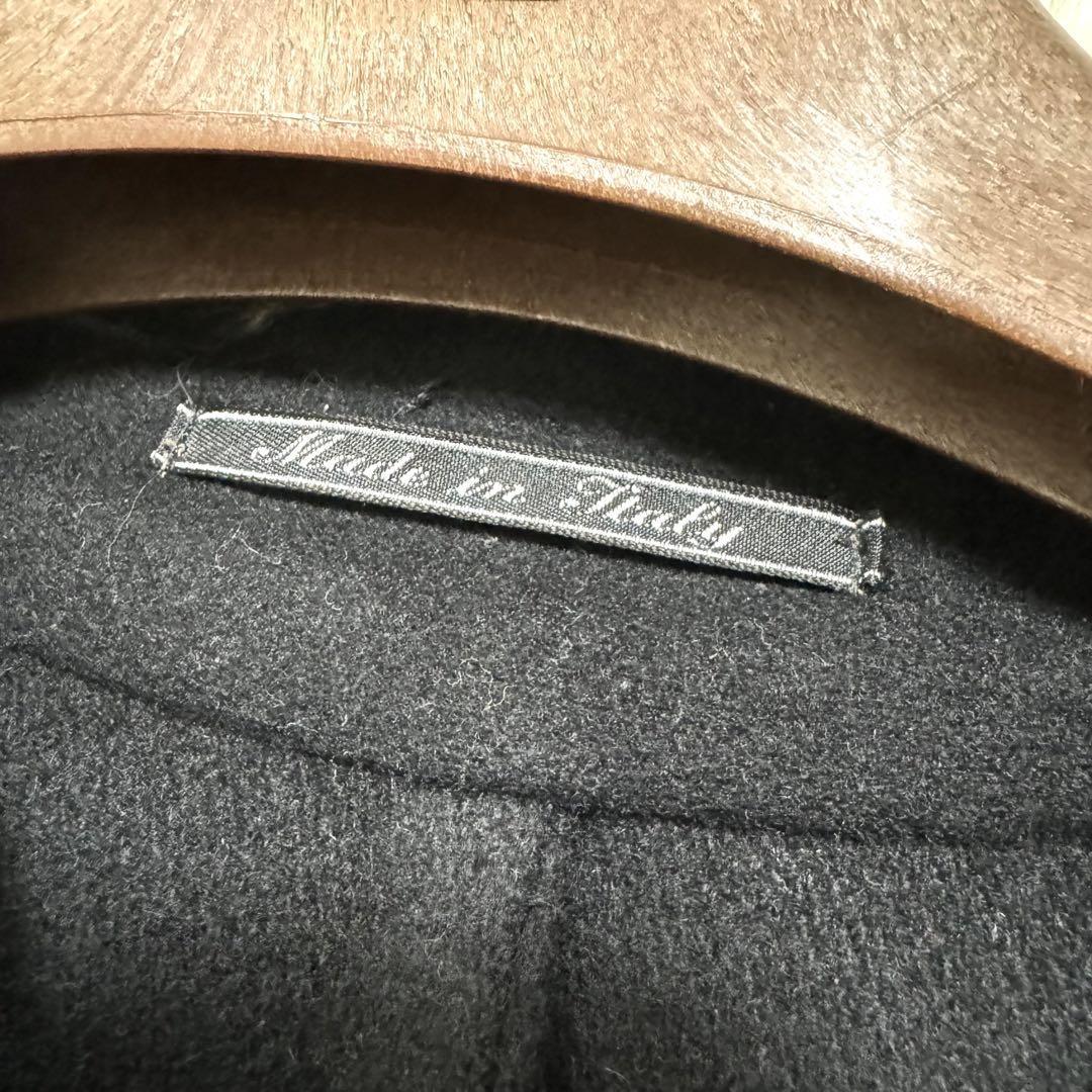 [ новый товар не использовался товар ]FENDI Пальто Честерфилд кашемир длинное пальто чёрный 