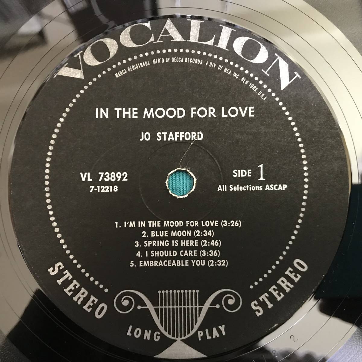 LP●Jo Stafford / In The Mood For Love USオリジナル盤 VL 73892　_画像3