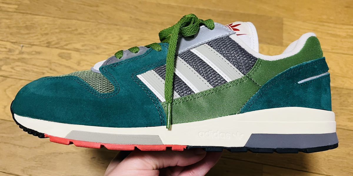 アディダス スニーカー zx420 28.0 US10 HO2126 中古 adidas 緑 グリーン_画像3