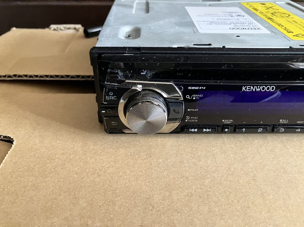 音出しOK ケンウッド KENWOOD U373BT 1DIN デッキ CD USB AUX Bluetoothオーディオ CDプレーヤー CDデッキ オーディオ　おまけ付き_画像5