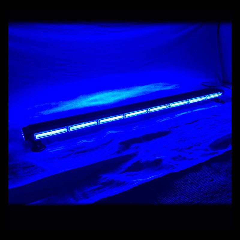 展示利用品 LED 回転灯 ブルー 青 123cm バータイプ COBチップ バーサイドLED シガーソケット 強力マグネット 美品 格安 ライトバー_画像6