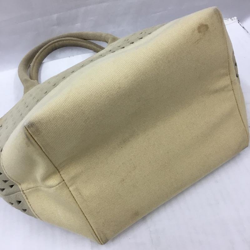 Ron Herman 表記無し ロンハーマン ハンドバッグ ハンドバッグ フェイクスエード キャンバス パンチング Hand Bag 10105248_画像4