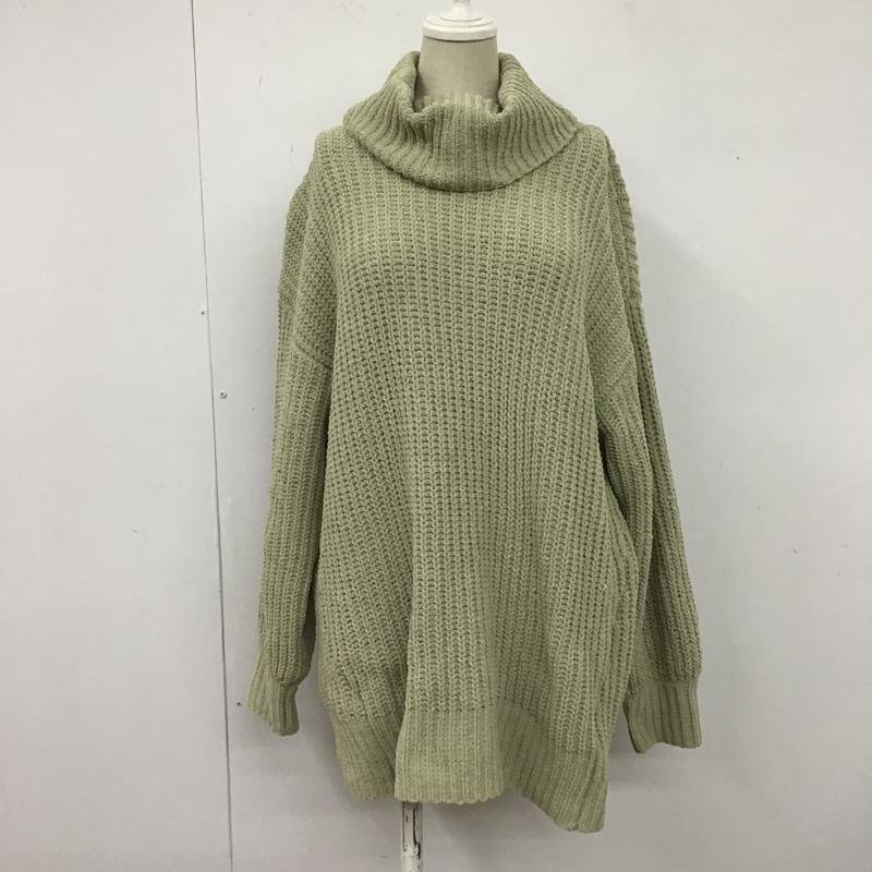 ViS FREE ビス ニット、セーター 長袖 タートルネック ハイネック Knit Sweater 薄緑 / ライトグリーン / 10106109_画像1
