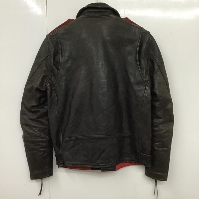 USED 表記無し 古着 ジャケット、上着 ジャケット、ブレザー レザー Jacket 黒 / ブラック / 10105763_画像2