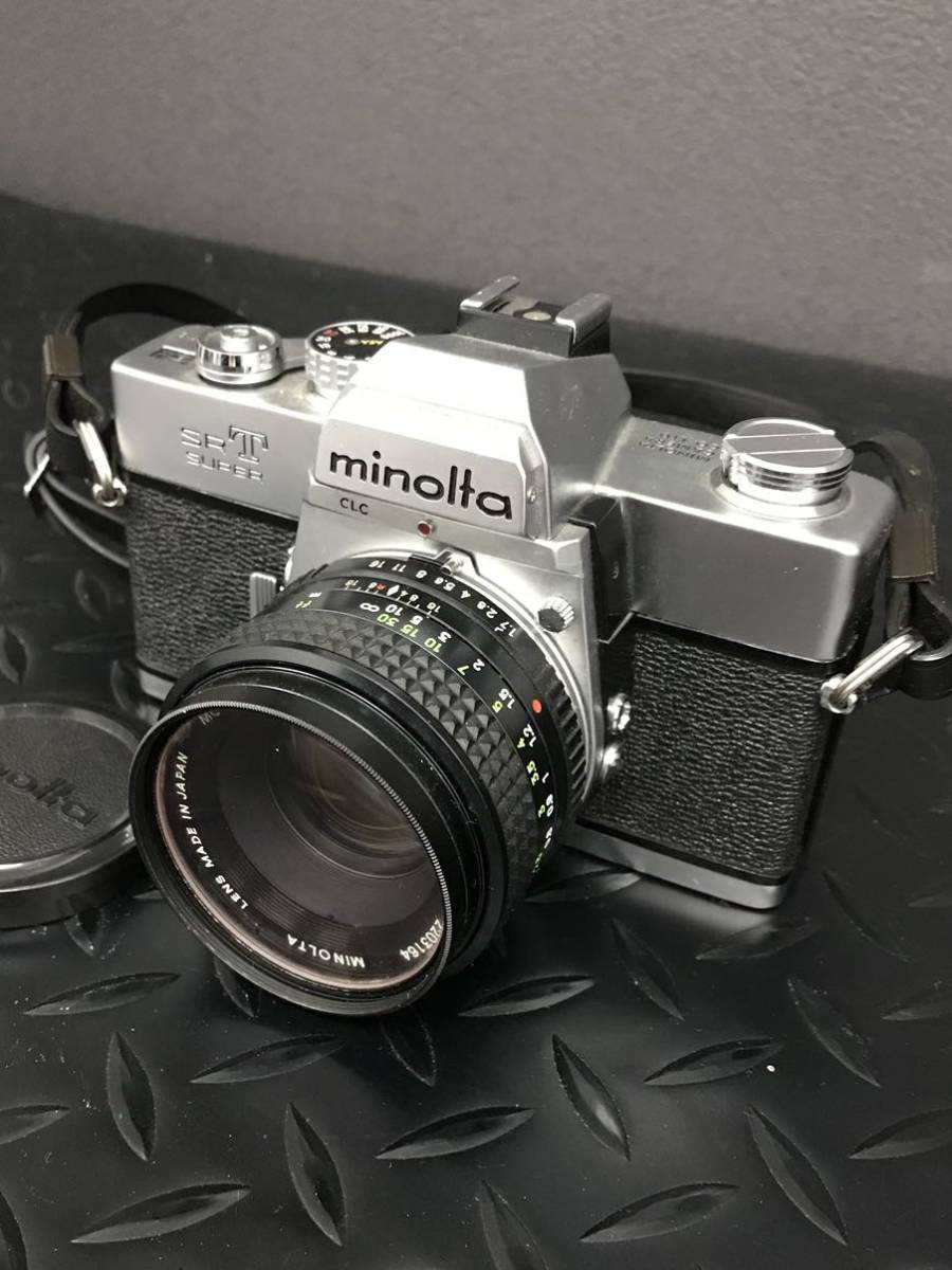 H239★MINOLTA ミノルタ SRT SUPER フィルム一眼レフ ROKKOR-PF 1:1.7 50mm【現状品】_画像3