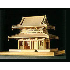 ウッディジョー 1/150 木製模型 法隆寺 中門 木製組立キット_画像1