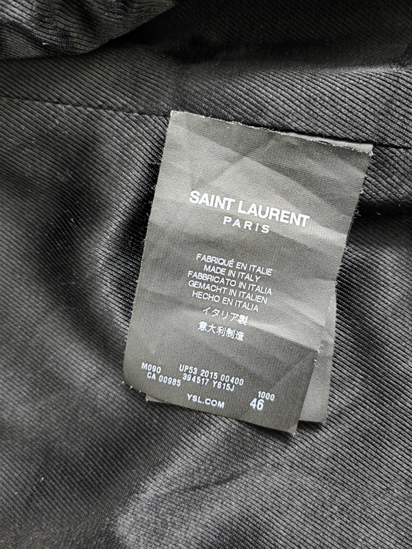 サンローラン パリ SAINT LAURENT PARIS 2015AW look1 コードジャケット　スウェット　サイズ 64　美品_画像4