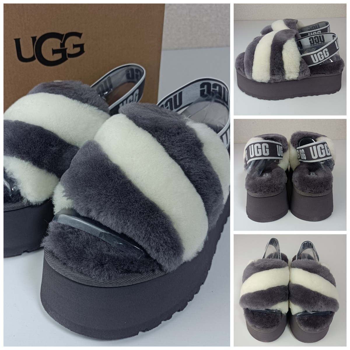 Yahoo!オークション - 新品 未使用品 箱付き アグ UGG ファーサンダル 