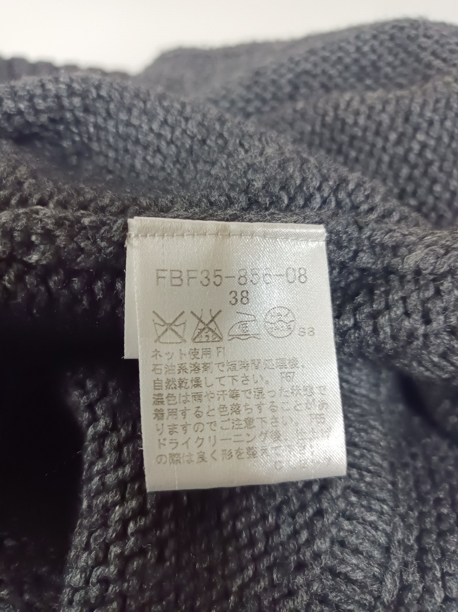 1円スタート 1スタ バーバリーブルーレーベル burberry ニットワンピース ワンポイント ニットセーター 立ち襟 着痩せ チュニック ニット_画像8