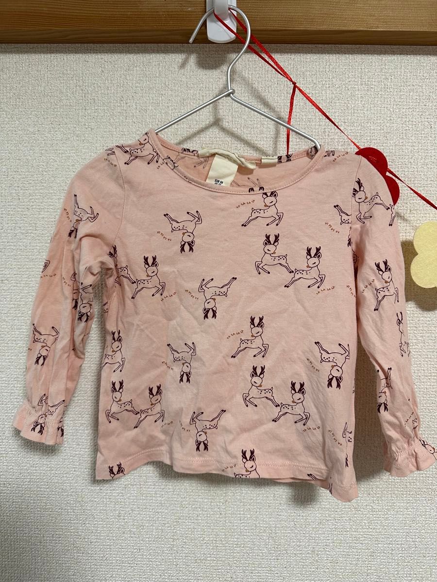 ワンピース　長袖ロンT  セットアップ　サイズ100  H&M