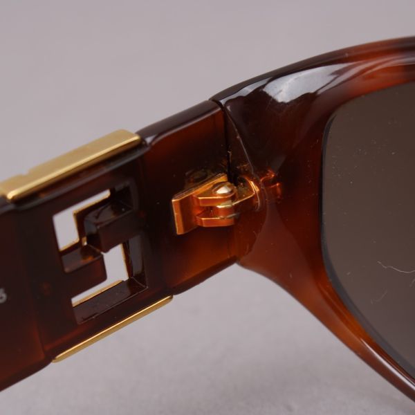 美品 FENDI フェンディ サングラス FS289 ブラウンフレーム 眼鏡 メガネ メンズ レディース イタリア製 ヴィンテージ #60※0824-36_画像5