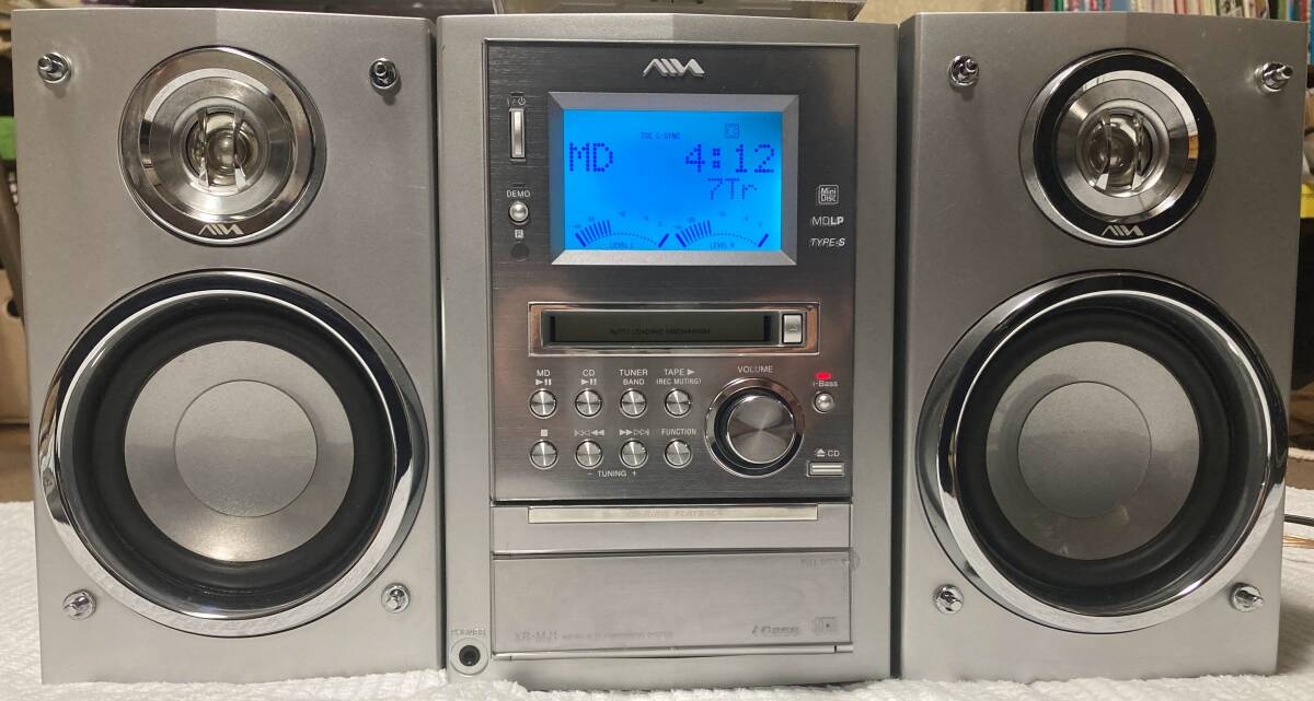 AIWA アイワ マイクロハイファイコンポーネントシステム XR-MJ1 中古_画像2