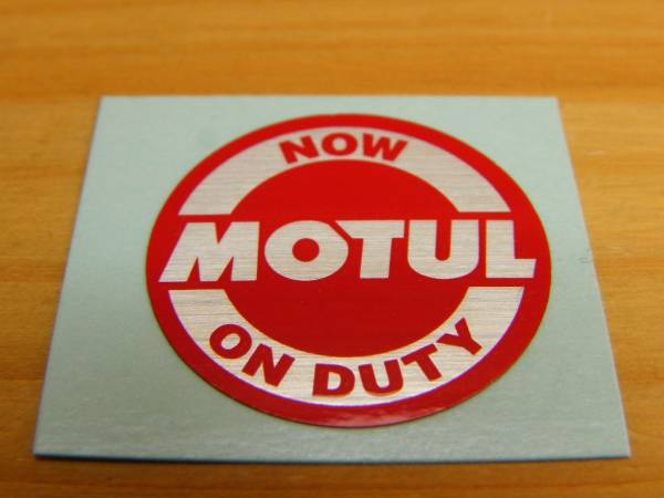 送料込 MOTUL モチュール ステッカー 丸小型 25mm x2枚 *デカール_●新品・正規品・本物です！