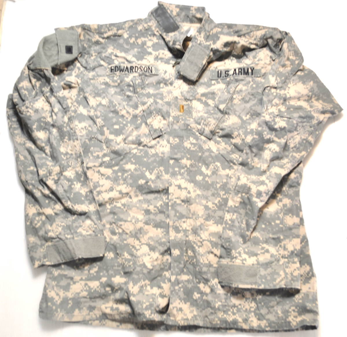 実物 米軍放出品 ACU 陸軍 米陸軍 US ARMY デジタル迷彩 コンバットジャケット 上着 M/XL ワッペン付き 戦闘服 BDU A レンジャー 中古 GAd_画像1