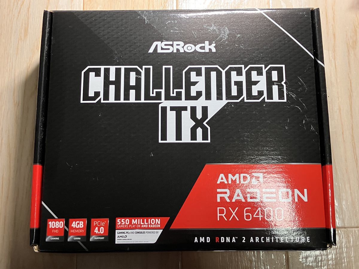 ASRock AMD Radeon RX 6400 DP HDMI ビデオカード 補助電源不要の画像1