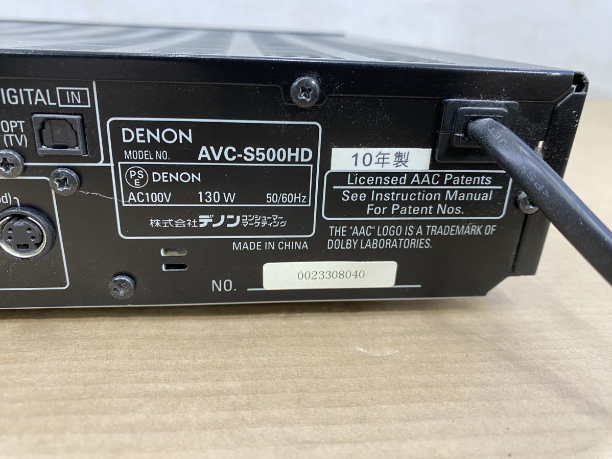 DENON Denon AV Surround amplifier audio equipment AVC-S500HD 10 year made 
