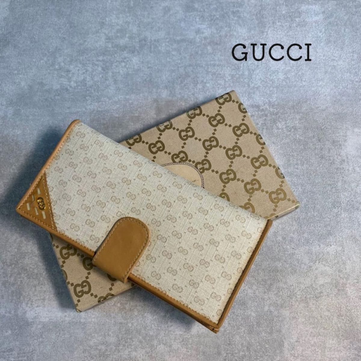 GUCCI グッチ 長財布 スプリーム GG レザー オールドグッチ