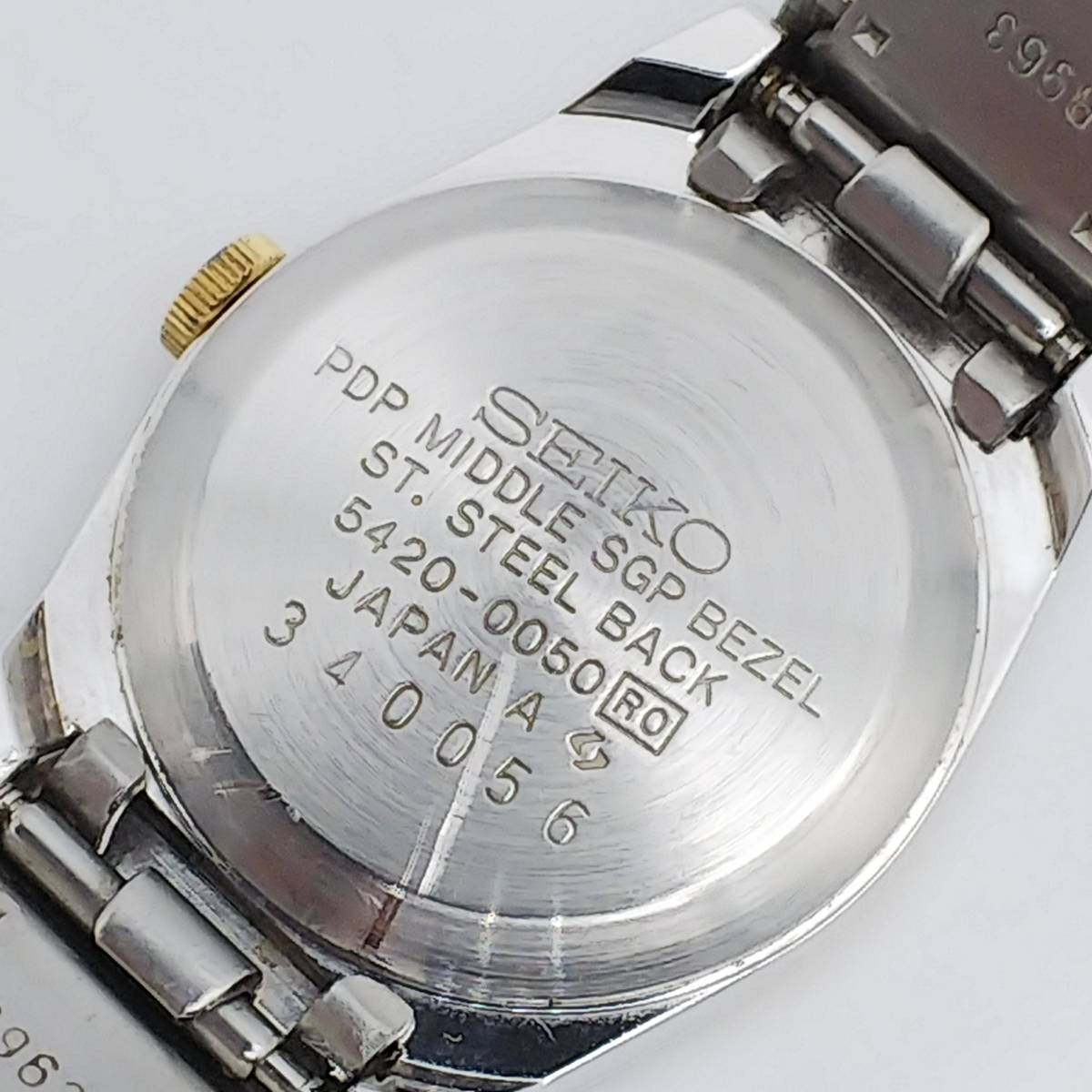 送料無料【電池交換済】★セイコー★SEIKO★QUARTZ★クォーツ★PDP★SGP★コンビカラー★5420-0050★レディース/腕時計/アナログ/クォーツの画像10