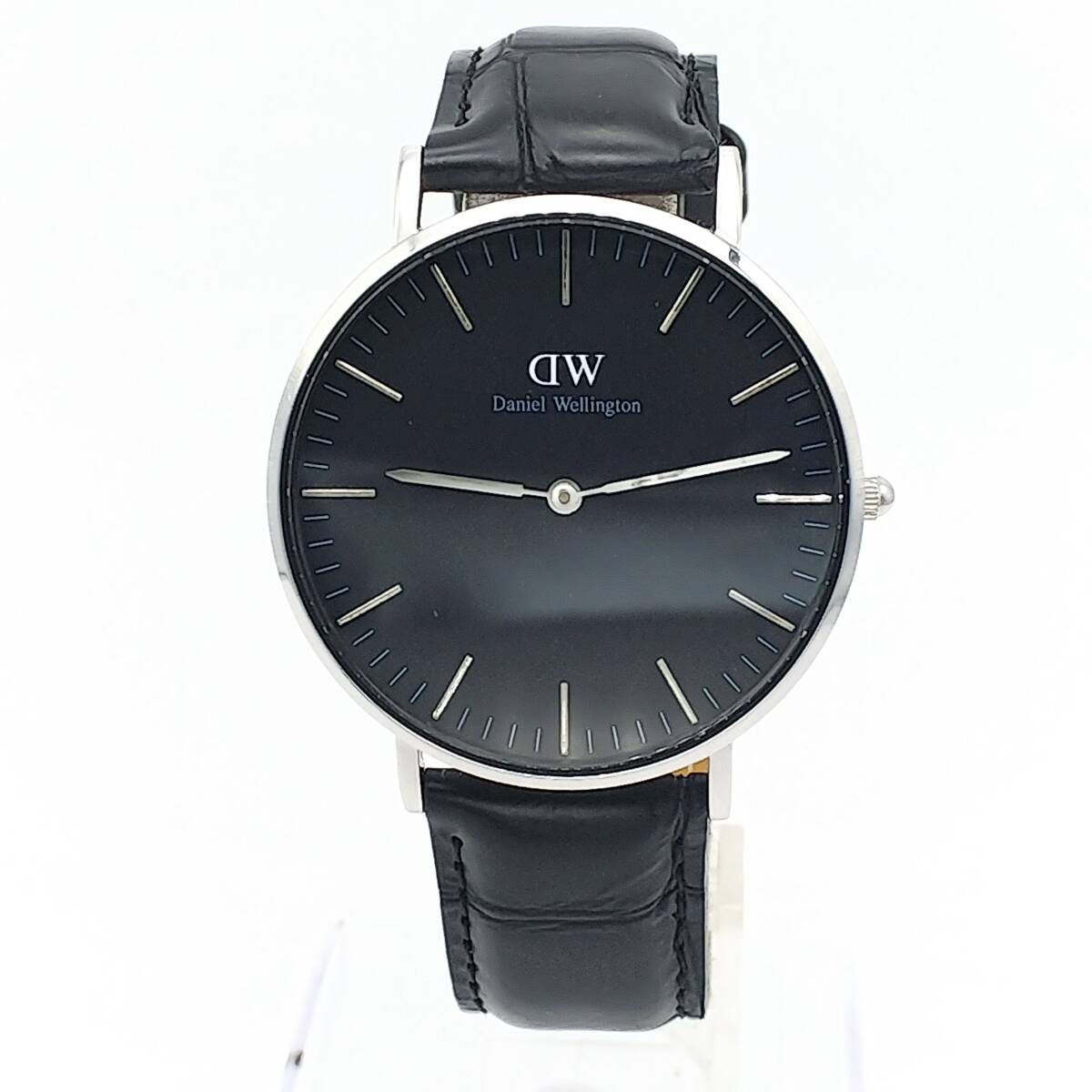 送料無料【電池交換済】★ダニエルウェリントン★Daniel Wellington★黒文字盤★B36S12★メンズ/腕時計/アナログ/クォーツの画像4