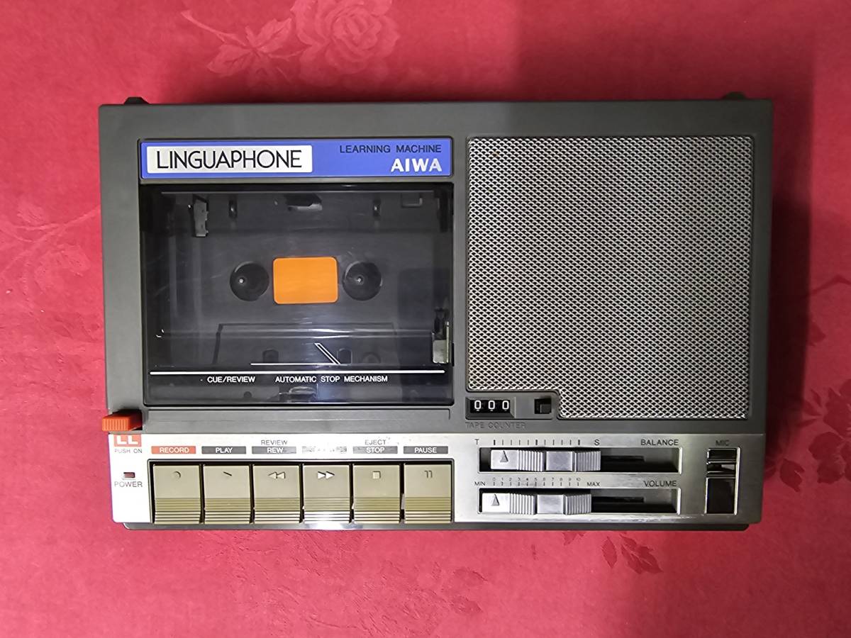 ジャンク品　LINGUAPHONE　AIWA LCR-880 ラーニングマシン カセットレコーダー 　リンガフォンラーニングマシン　ekt1-127taj_画像5