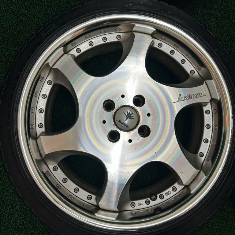 KRANZE バズレイア　希少ホイール　17×7J+31 100/4H 深リムホイール　早い者勝ち　4本セット_画像3