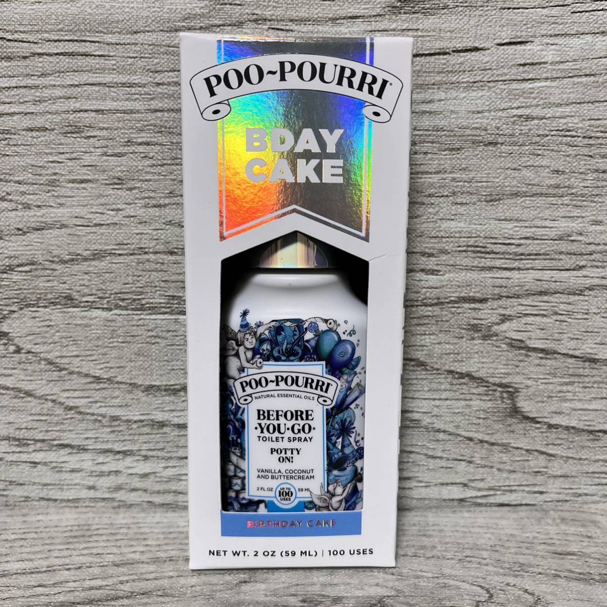 【新品】Poo-Pourri プープリ トイレ用　消臭スプレー　バースデーケーキ_画像1