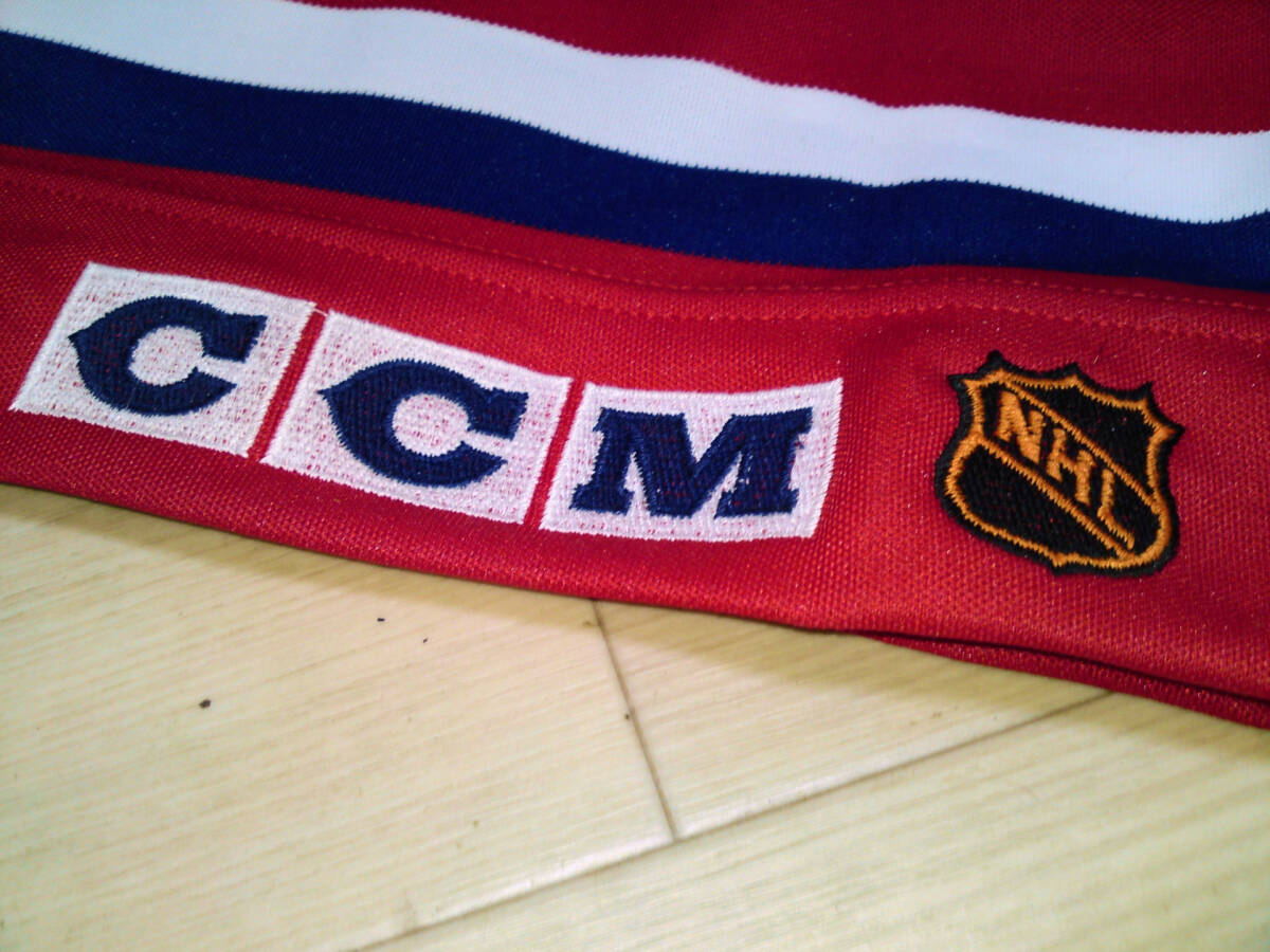 NHL Montreal Canadiens Patrick Roy CCM Authentic jersey with Stanley Cup 1993 patch_画像4