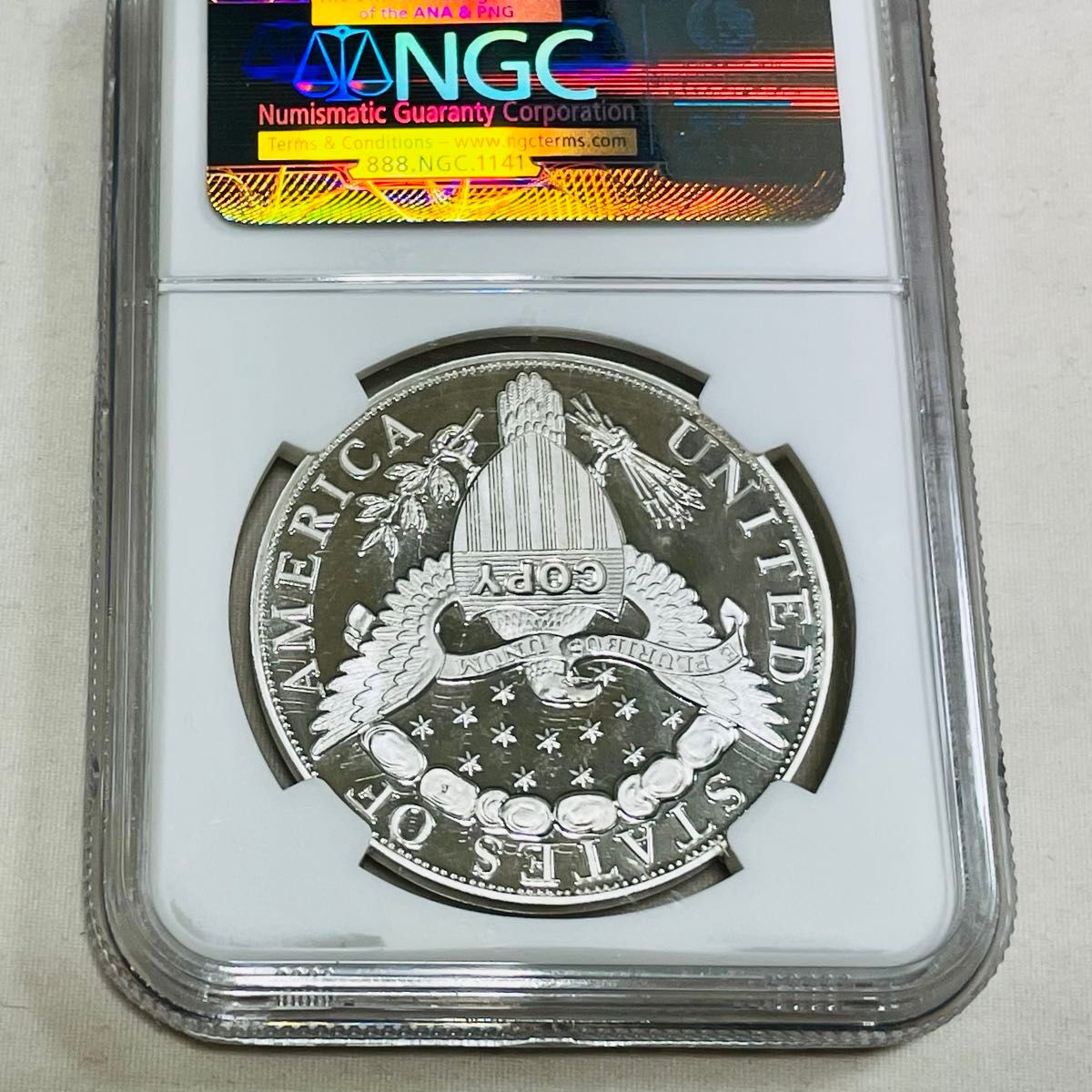 復刻版 1804 アメリカ リバティ 銀メダル NGC Gem Proof
