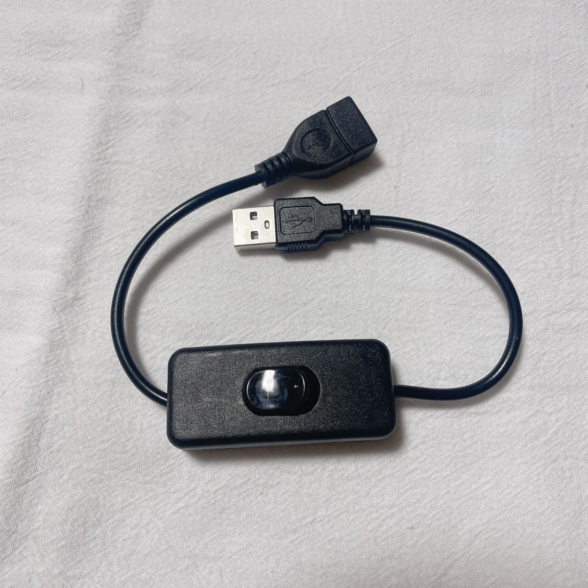 ノーブランド 品 USB A オスメス 延長ケーブル オン/オフスイッチ付き