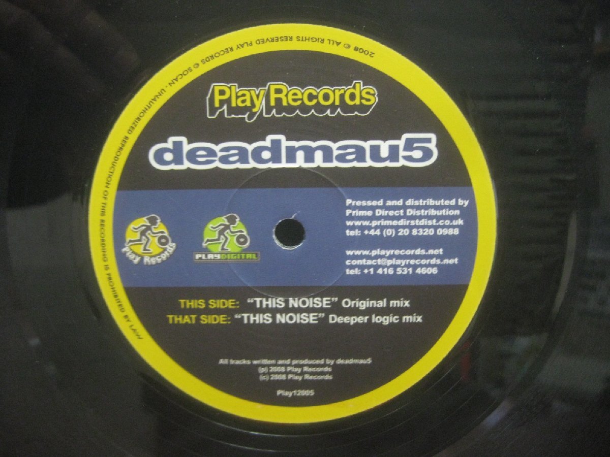 デッドマウス / Deadmau5 / This Noise ◆LP8265NO GSP◆12インチ_画像2