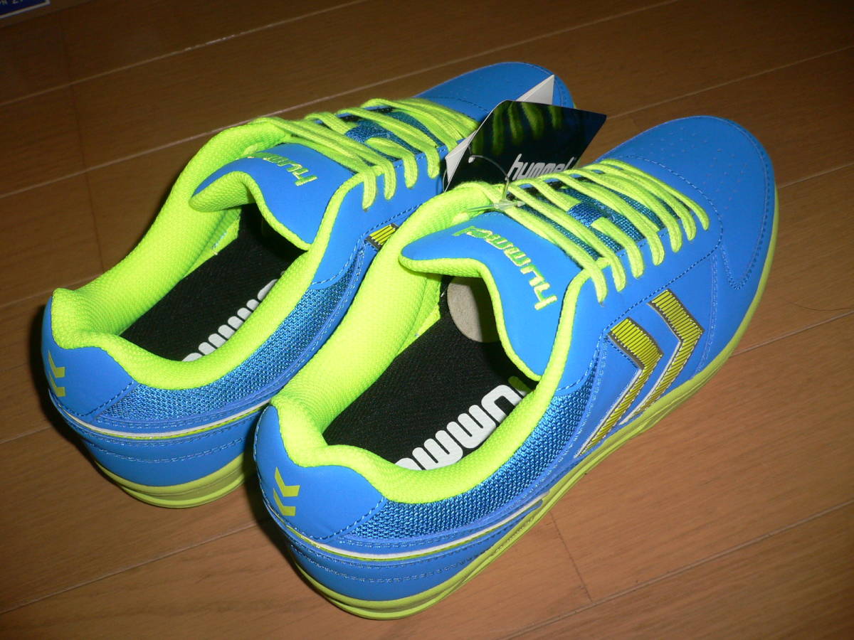 * новый товар hummel гандбол обувь Индия a для Индия a shooter 3 голубой / желтый 25.5cm синий желтый HAS8029hyumeruINDOOR SHOOTER Ⅲ*