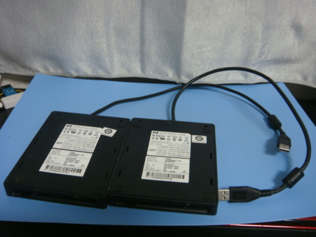 【動作品　２個セット】HP製　EA763AA　USB　FDDドライブ　フロッピーディスク　E0615_画像3